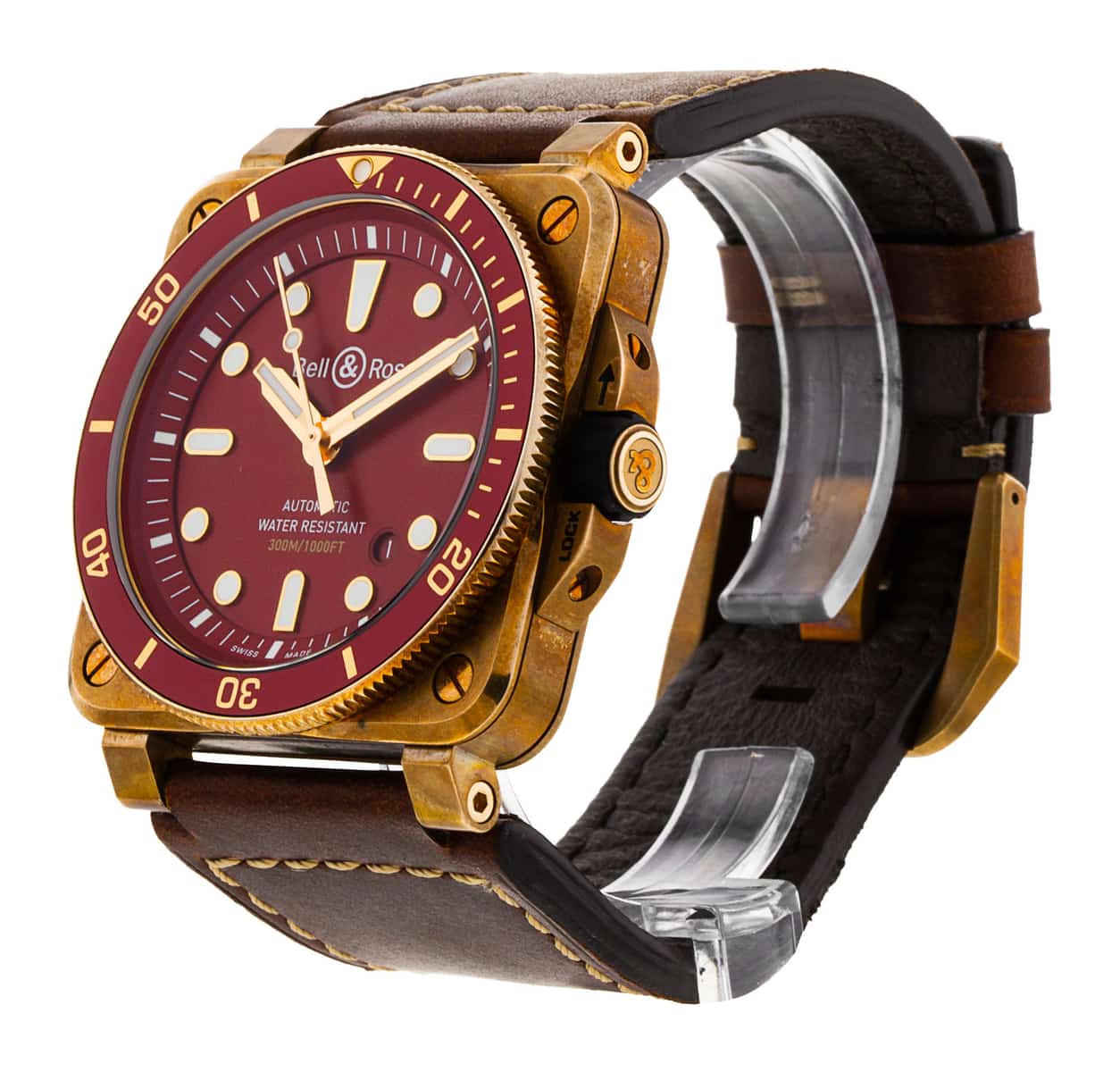 Bell and Ross BR03-92 BR0392-D-R-BR/SCA Bell and Ross BR03-92 BR0392-D-R-BR/SCA
